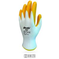 Beybi PN7 / EL-K7 Polyester Astarlı Sarı Nitril İş Eldiveni
