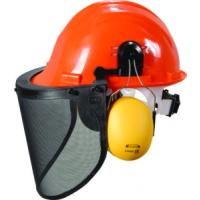 Essafe Vidalı Baret + Kulaklık + Tel Örgü Vizör
