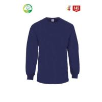 MyForm FESTİVAL BİSİKLET YAKA UZUN KOL T-SHIRT LACİVERT