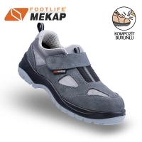 Mekap Policap 157-01 Gri Kompozit Burunlu İş Ayakkabısı S1 SRC