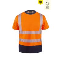 MyForm OLYMPUS CONTRAST SAFETY COMFORT T-SHİRT TURUNCU/LACİVERT