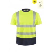 MyForm OLYMPUS CONTRAST SAFETY COMFORT T-SHİRT SARI/LACİVERT