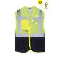 MyForm OLYMPUS HİGH VİS WARNİNG VEST FİLELİ SARI/LACİVERT