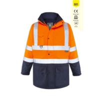 MyForm OLYMPUS MAX - BREATHANE HI-VIS TWO - TONE 5 İN 1 JACKET TURUNCU MyForm LACİVERT