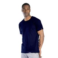 SAFESAWA Elegans Basic Bisiklet Yaka Likralı T-Shirt Lacivert SW2128