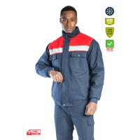 SafeSawa Oscar Kışlık İçi Polarlı Mont Lacivert/Kırmızı SW4111