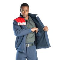 SafeSawa Oscar Kışlık İçi Polarlı Mont Lacivert/Kırmızı SW4111