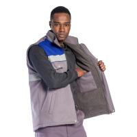 SafeSawa Oscar Kışlık İçi Polarlı Yelek GRİ/SAKS MAVİ 9135