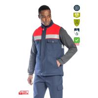 SafeSawa Oscar Kışlık İçi Polarlı Yelek Lacivert/Kırmızı 9135