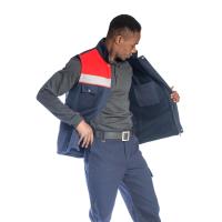 SafeSawa Oscar Kışlık İçi Polarlı Yelek Lacivert/Kırmızı 9135