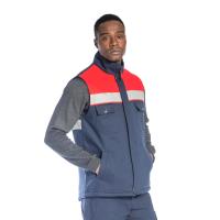 SafeSawa Oscar Kışlık İçi Polarlı Yelek Lacivert/Kırmızı 9135