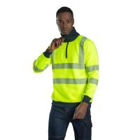 SafeSawa SW8140 Alaska Hi-Vis Yarım Fermuarlı Sweatshirt - Sarı