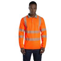 SafeSawa SW8144 Alaska Hi-Vis Uzun Kollu Polo T-Shirt-Turuncu