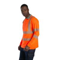 SafeSawa SW8144 Alaska Hi-Vis Uzun Kollu Polo T-Shirt-Turuncu