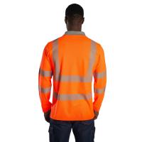 SafeSawa SW8144 Alaska Hi-Vis Uzun Kollu Polo T-Shirt-Turuncu