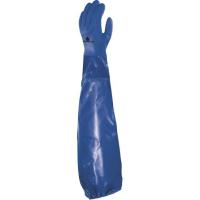 DELTAPLUS VE766 Kimyasal PVC Pamuk Astar Üstüne 62cm PVC Eldiven
