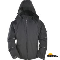 Vizwell VWJK112 Siyah Profesyonel Softshell Mont