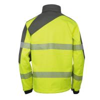 Vizwell VWJK267 Yüksek Görünürlüklü Sarı Softshell Ceket